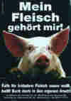 Poster/Aufkleber "Mein Fleisch"